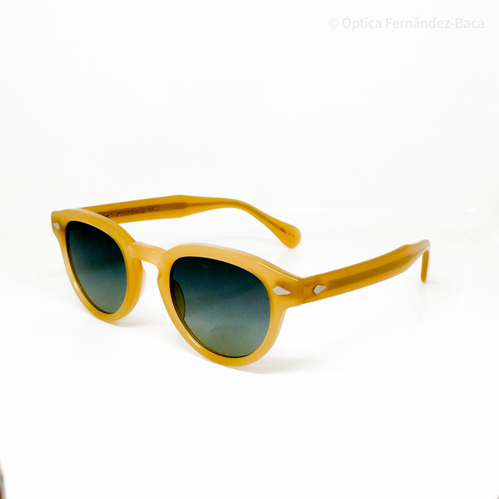 Gafas de sol Moscot Maydela Goldenrod Forest Wood 46x22 145