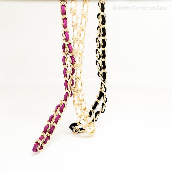 Cordón de gafas Chanel oro