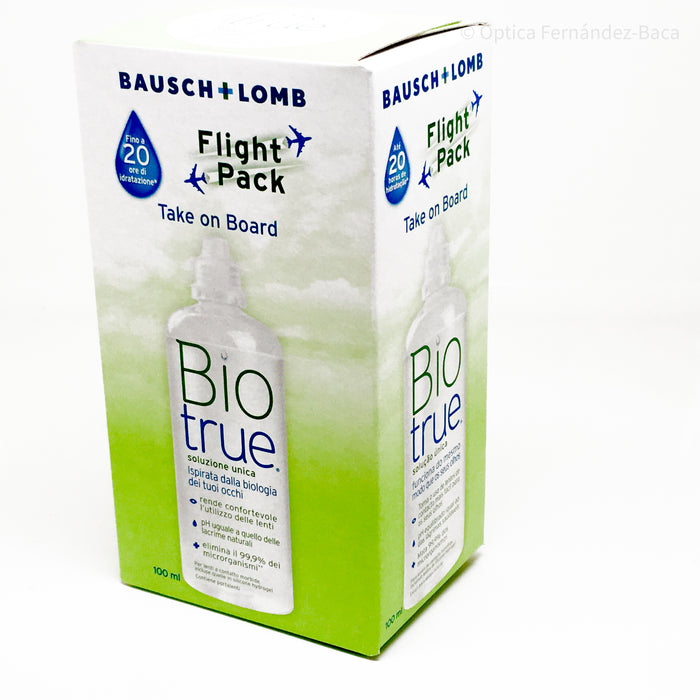 Solución Única Biotrue 100ml Bausch+Lomb Flight Pack