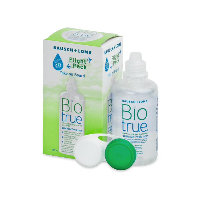 Solución Única Biotrue 100ml Bausch+Lomb Flight Pack Formato Viaje