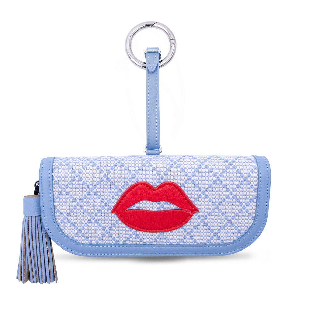 Iphoria glasses case blue red lips